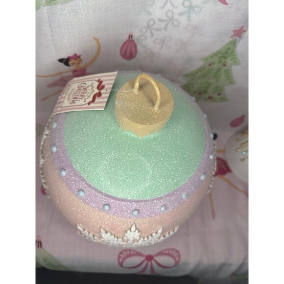 New Mrs. Claus' Bakery Pastel Pink Large Jumbo Ornament with Frosting - Picture 3 of 4